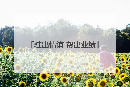 驻出情谊 帮出业绩