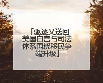 驱逐又送回 美国白宫与司法体系围绕移民争端升级