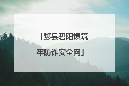 黟县碧阳镇筑牢防诈安全网