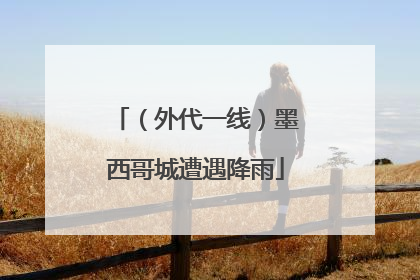 （外代一线）墨西哥城遭遇降雨