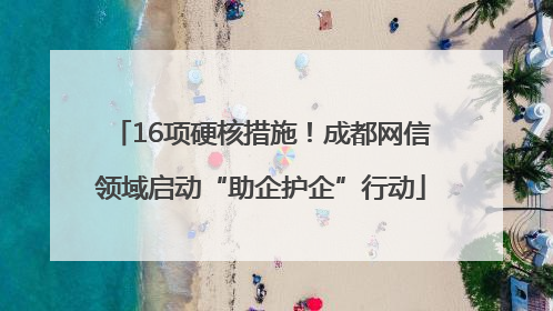 16项硬核措施！成都网信领域启动“助企护企”行动