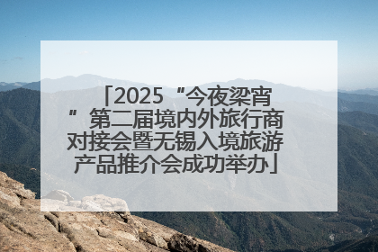 2025“今夜梁宵”第二届境内外旅行商对接会暨无锡入境旅游产品推介会成功举办