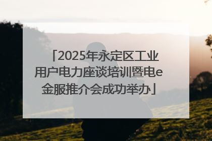 2025年永定区工业用户电力座谈培训暨电e金服推介会成功举办