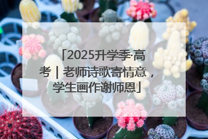 2025升学季·高考｜老师诗歌寄情意，学生画作谢师恩