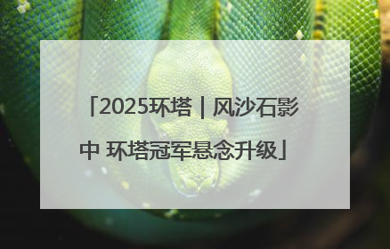 2025环塔｜风沙石影中 环塔冠军悬念升级