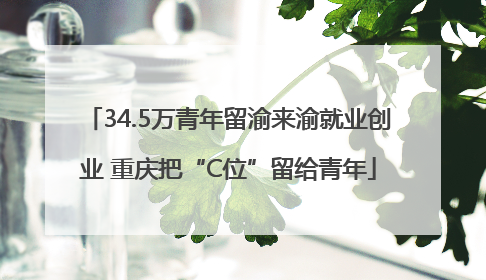 34.5万青年留渝来渝就业创业 重庆把“C位”留给青年
