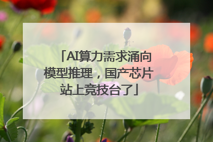 AI算力需求涌向模型推理，国产芯片站上竞技台了